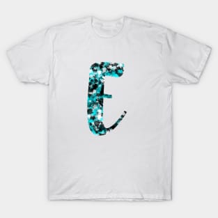 Paint Splash Letter E T-Shirt